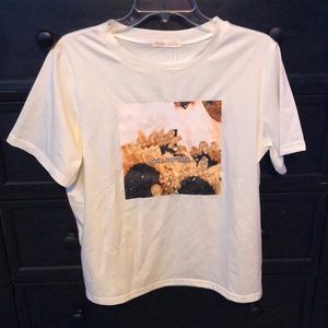 Italy Graphic White Tee